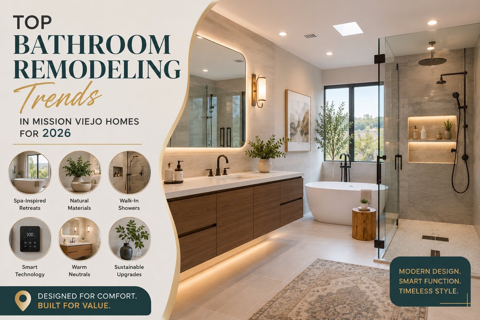 Top Bathroom Remodeling Trends in Mission Viejo Homes for 2026
